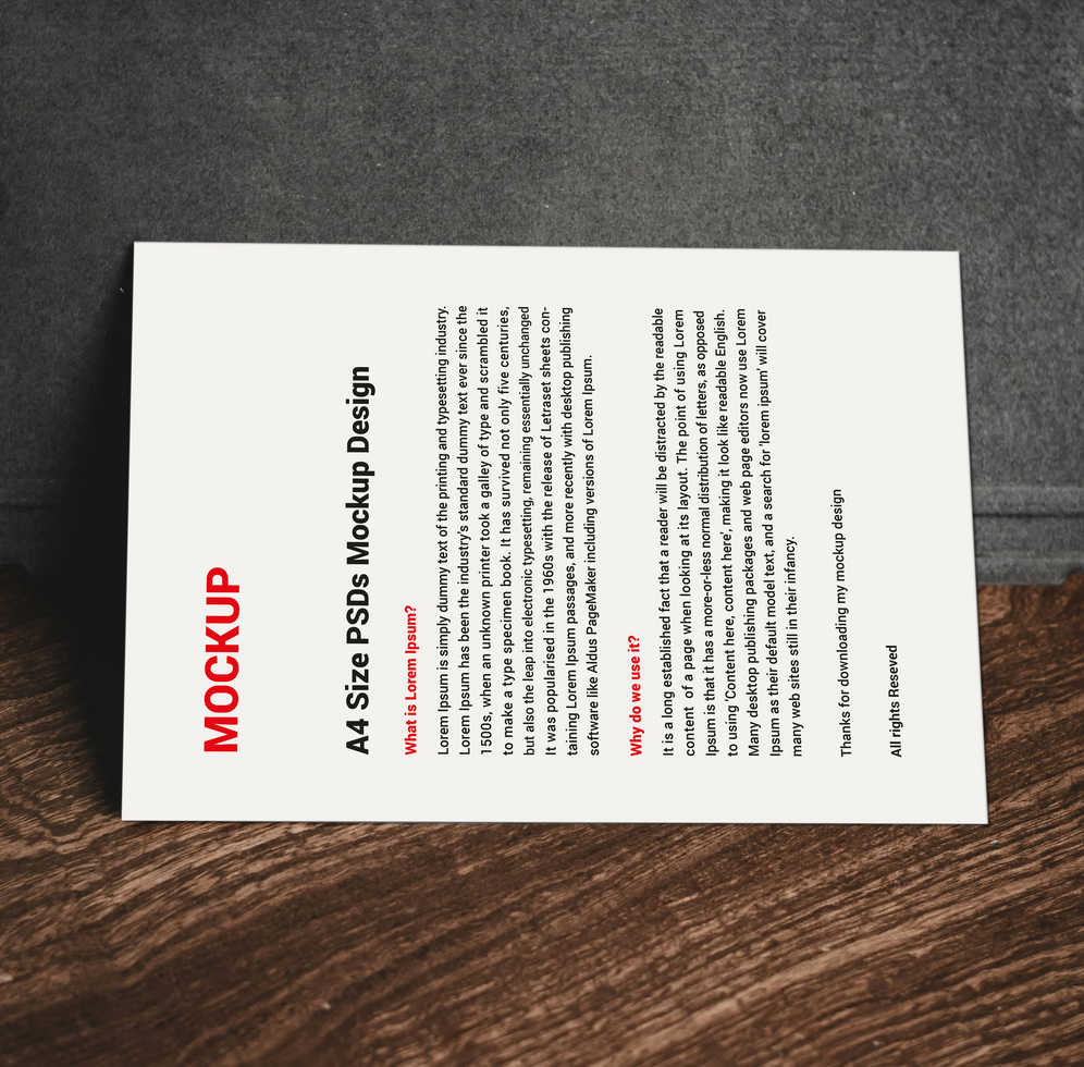 Premium Outstanding Menus posters pamphlets invoices Letterhead fax cover flyer Leaflet and Letter Mockup psd