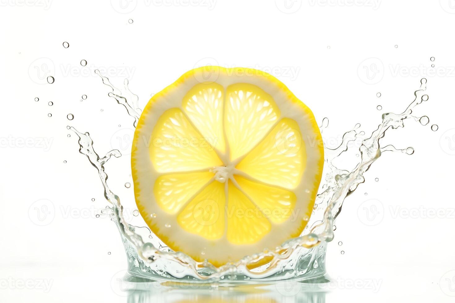 A burst of sunshine a lemon slice fresh splashy photo