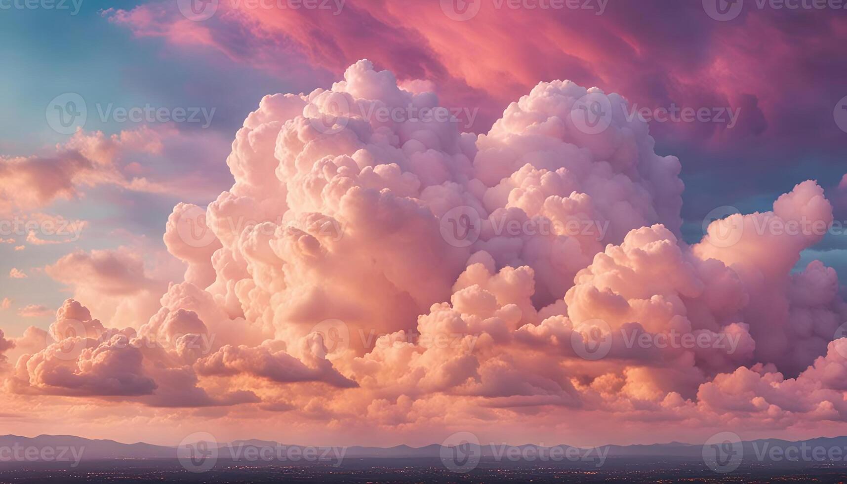 Heavenly Cloudscape Vibrant Colors Celestial View photo