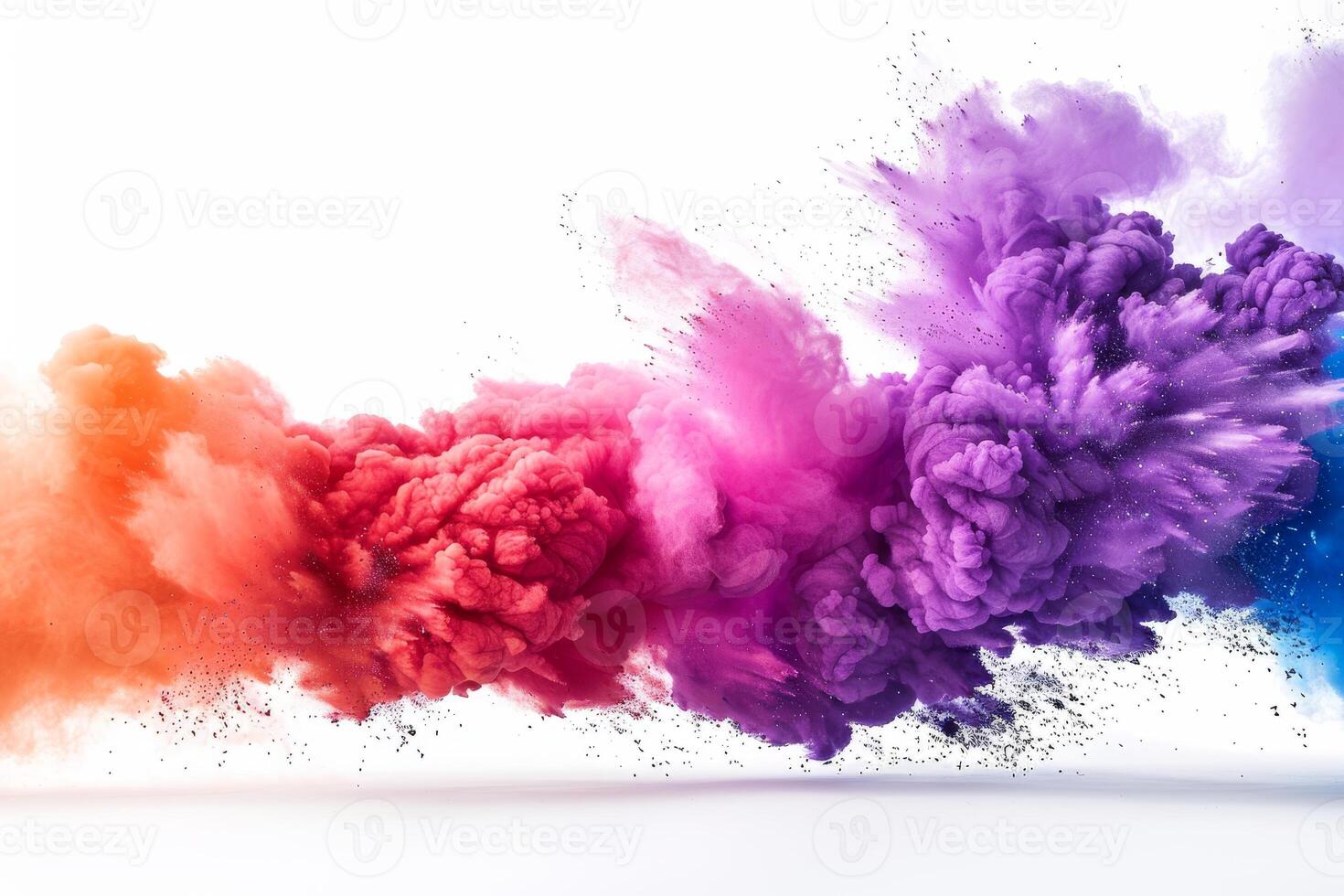 The Vivid Eruption. A Symphony Of Color Unfolding Against The Void. photo