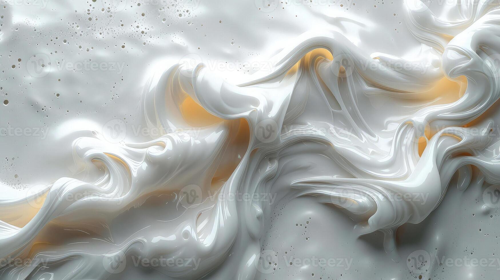 A close up of a white liquid with swirls photo