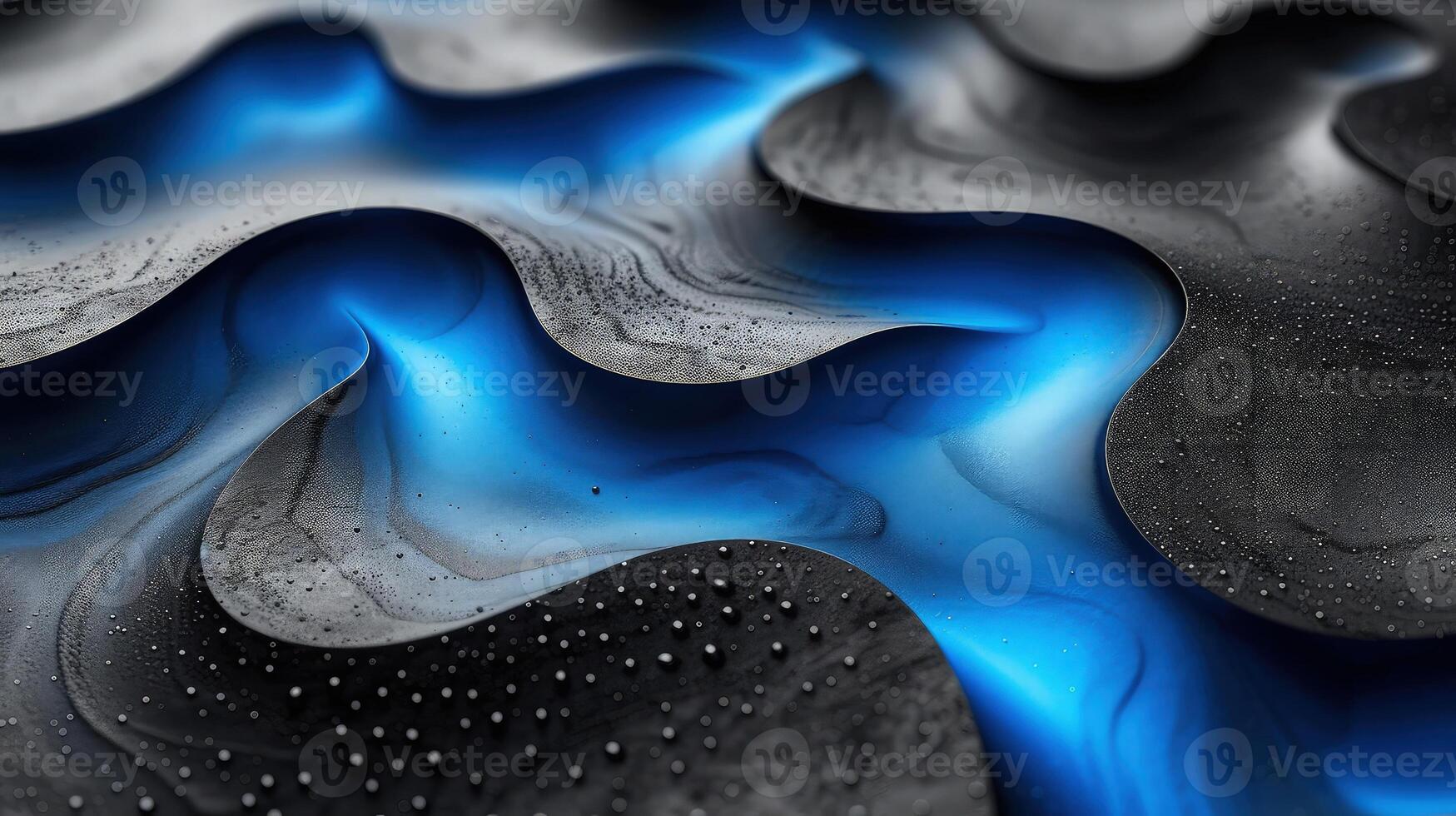 A black and blue abstract background with water droplets photo