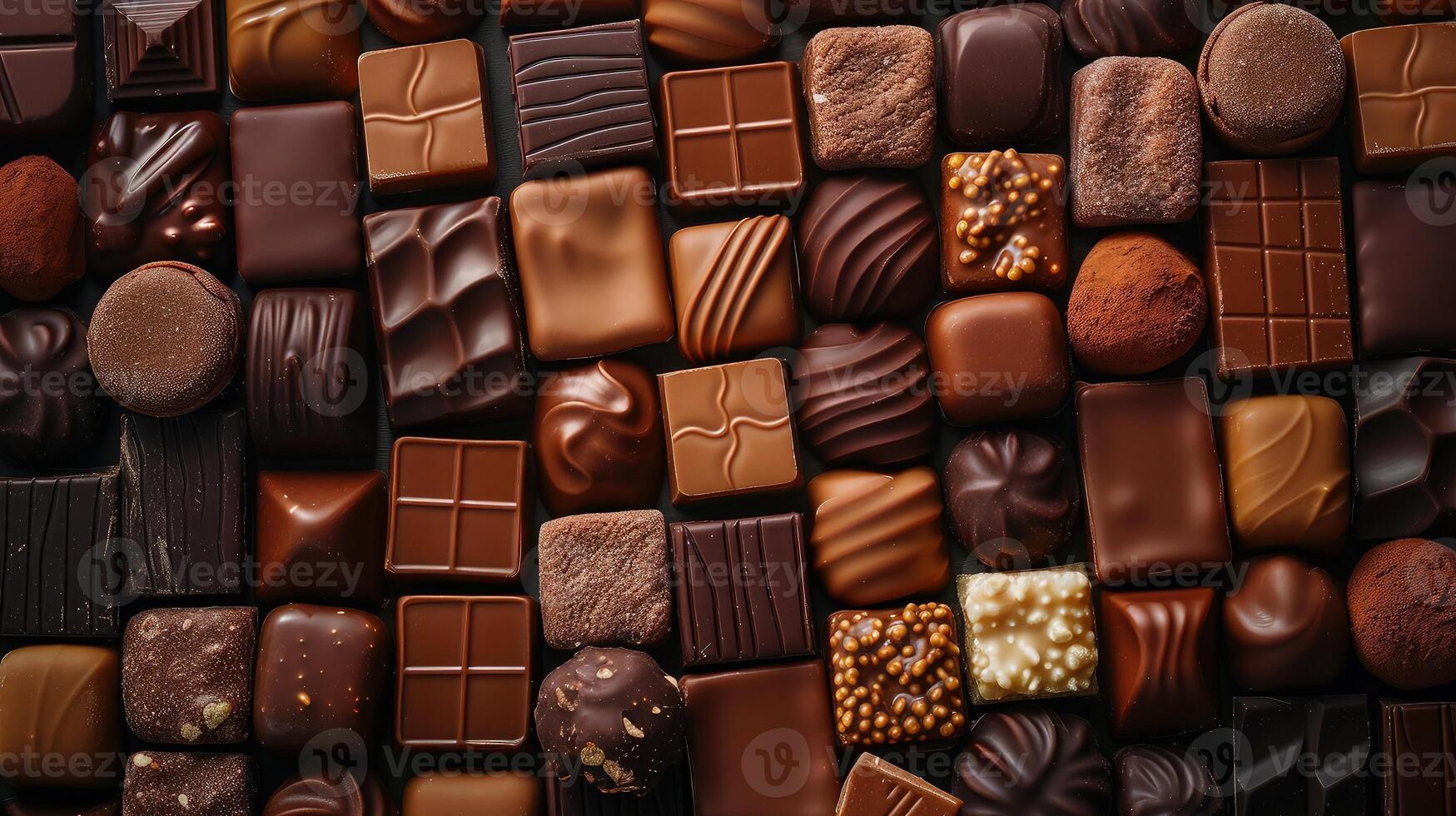 A Colorful Assortment of Chocolate Bars on a Table photo