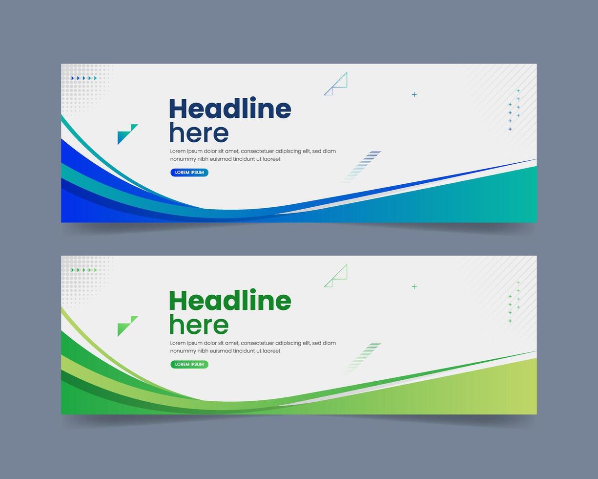 Abstract waves banners template vector