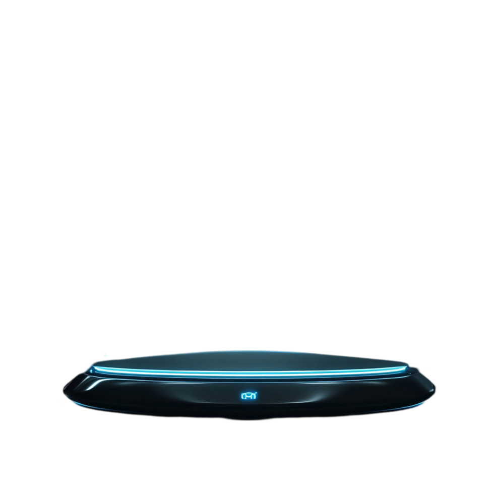 Futuristic Spaceship with Dynamic Design Isolated on Transparent Background png