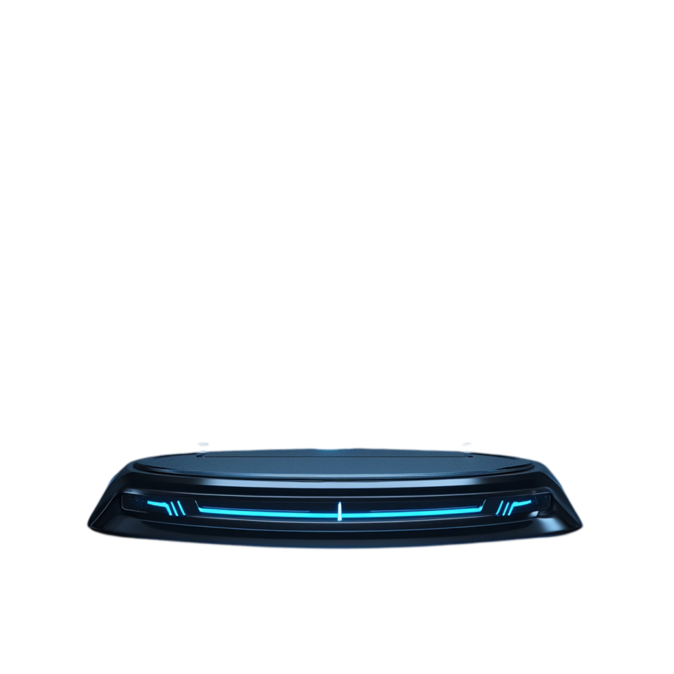 Spaceship with Dynamic Design Isolated on Transparent Background png