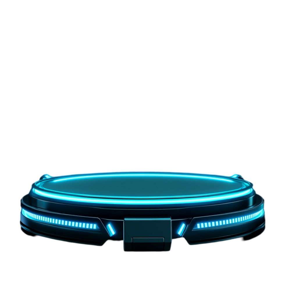 Modern Futuristic Podium with Sleek Design Isolated on Transparent Background png