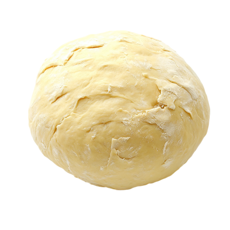 Fresh dough ball baking bread or pizza preparation isolated on transparent background png