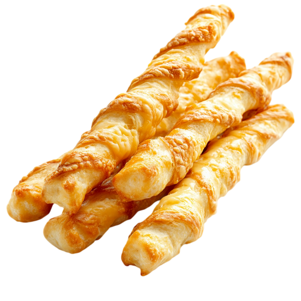 Crispy Crunchy Breadsticks with Layered Appearance Isolated on Transparent Background png