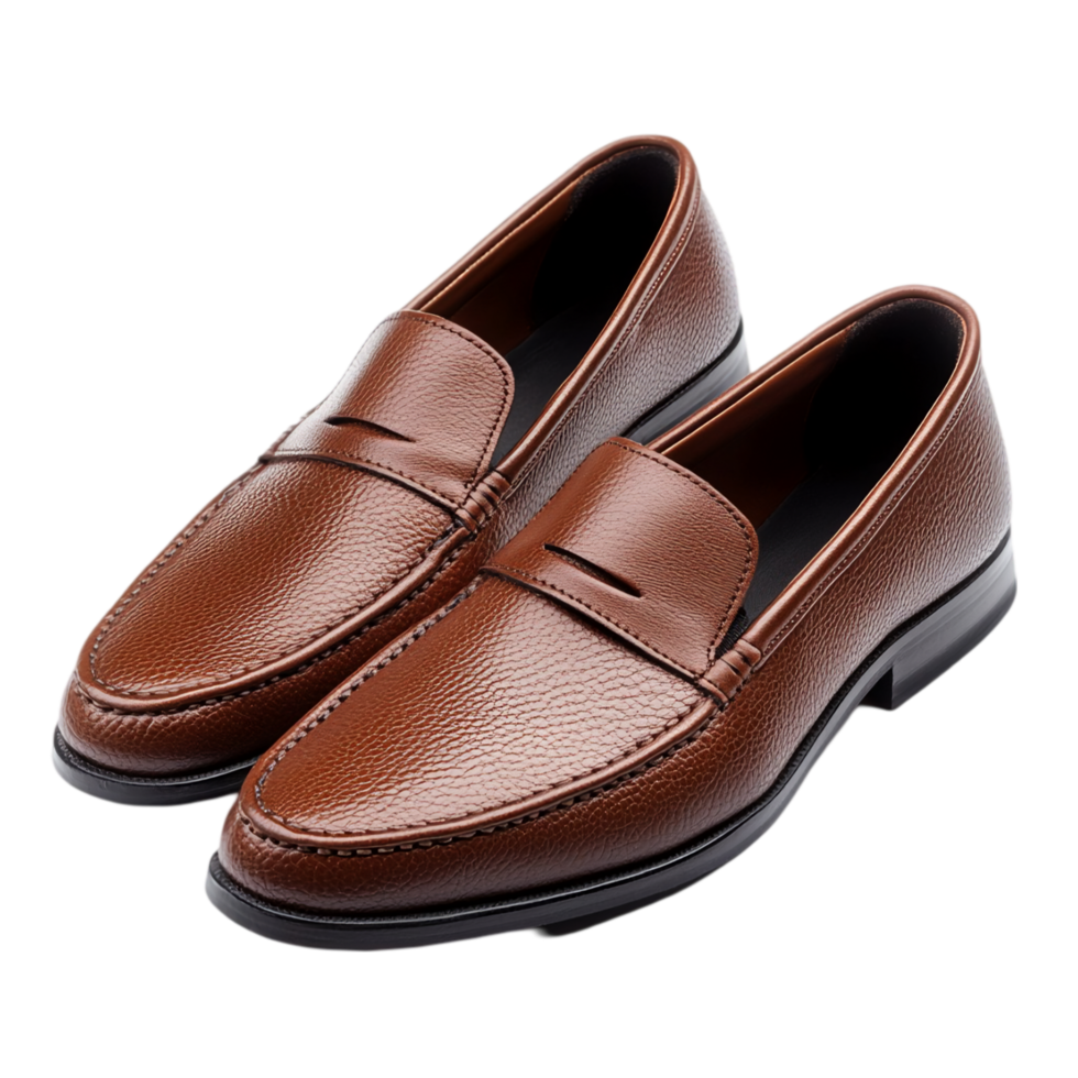 Elegant Slip-On Shoes with Single Strap Detail Isolated on Transparent Background png