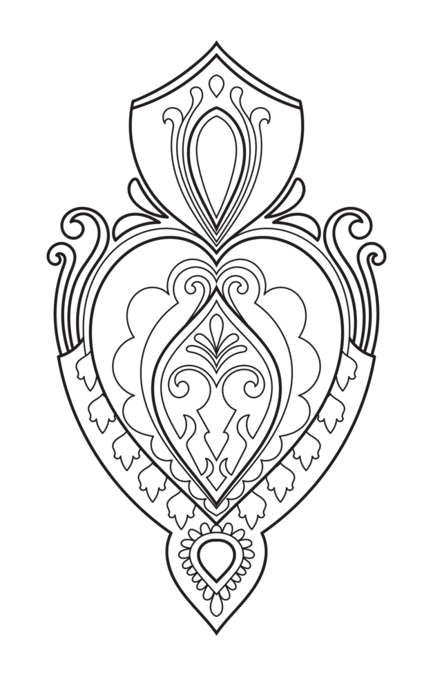 Symmetric curves for layouts, tapestries, and mandala art. png