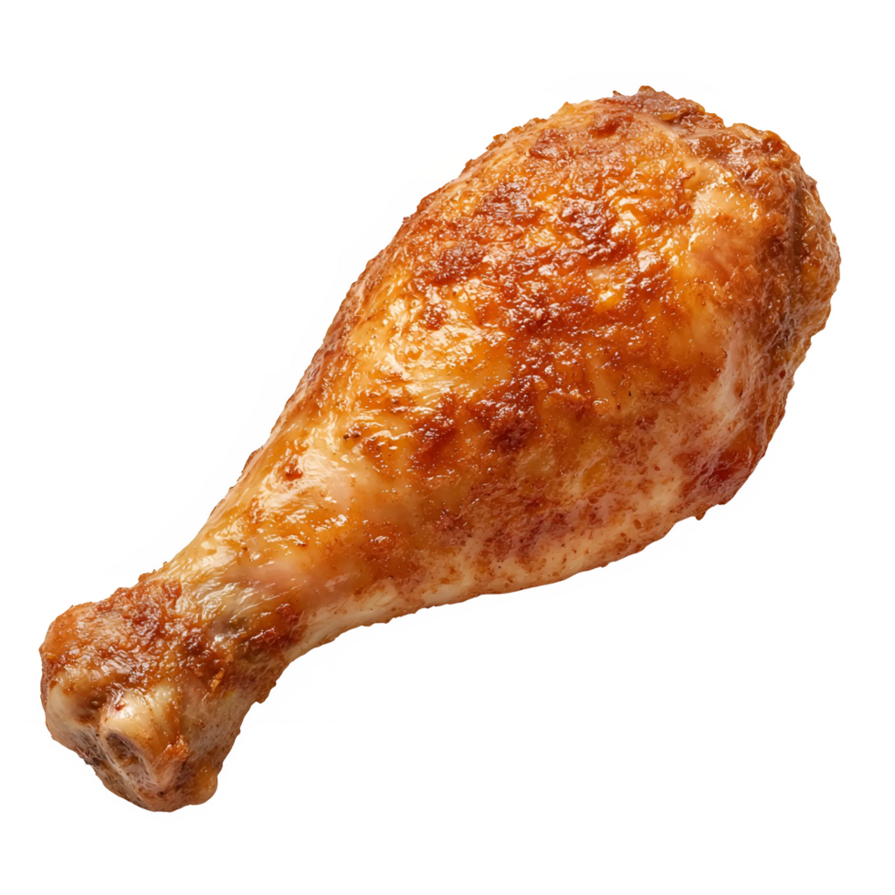 Tender Grilled Chicken Drumstick Isolated for Design png