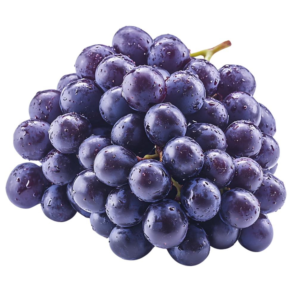 Vibrant Grapes Isolated on Clear Background png