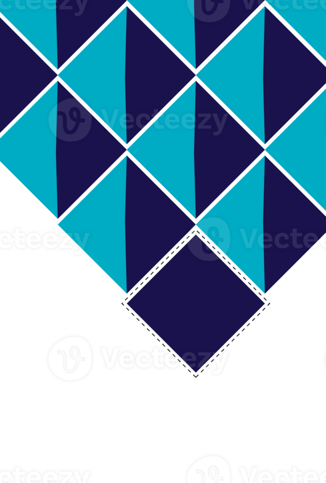 Abstract blue lozenges patterns png