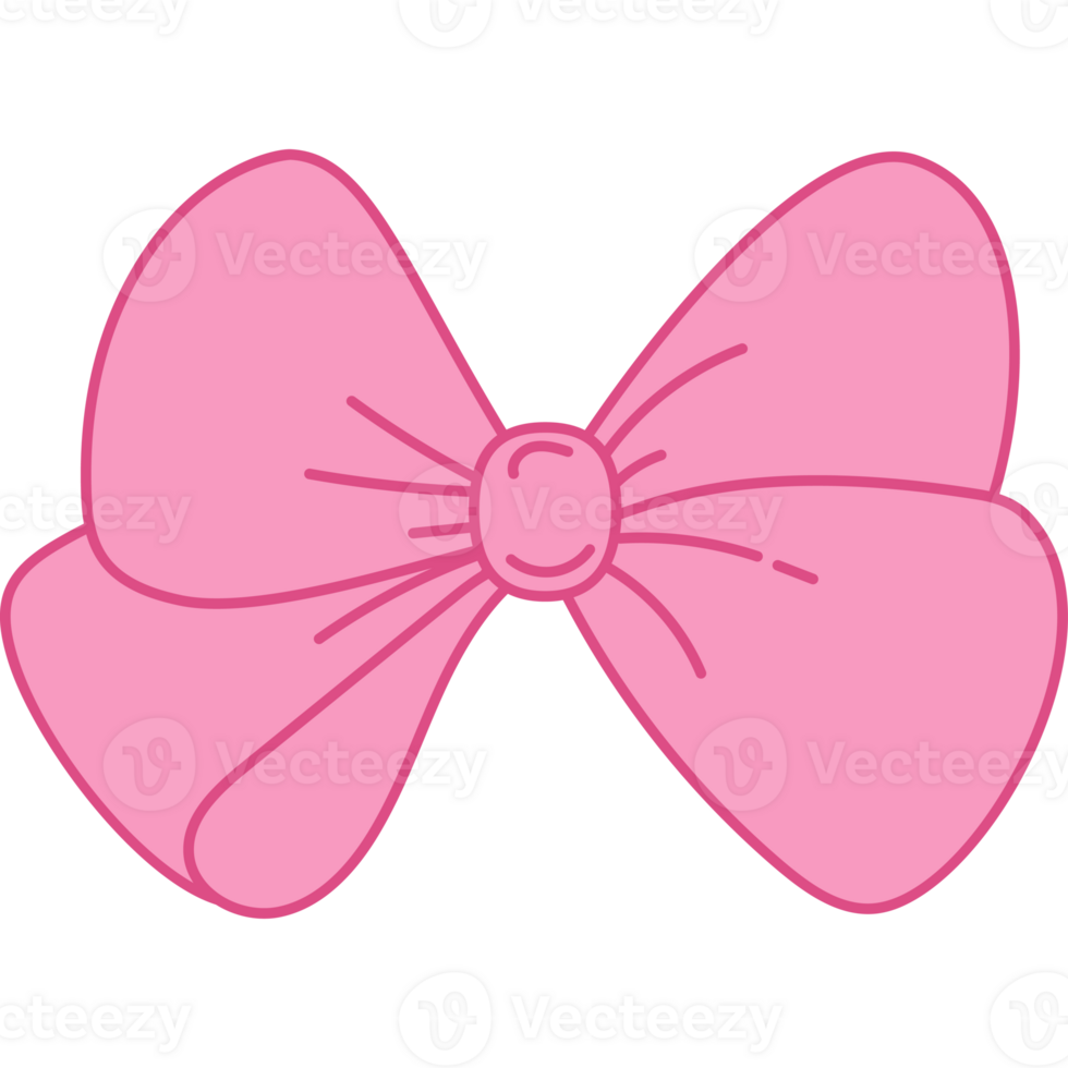 Pink Ribbon Bow Girly png