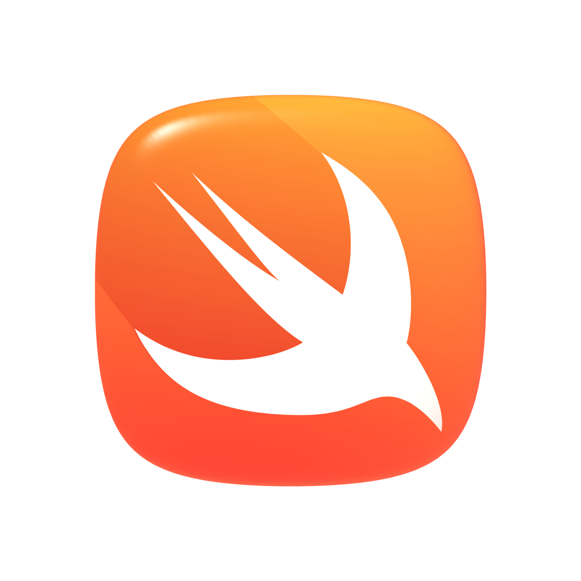 Swift programming language 3d icon transparent background 60194948 PNG