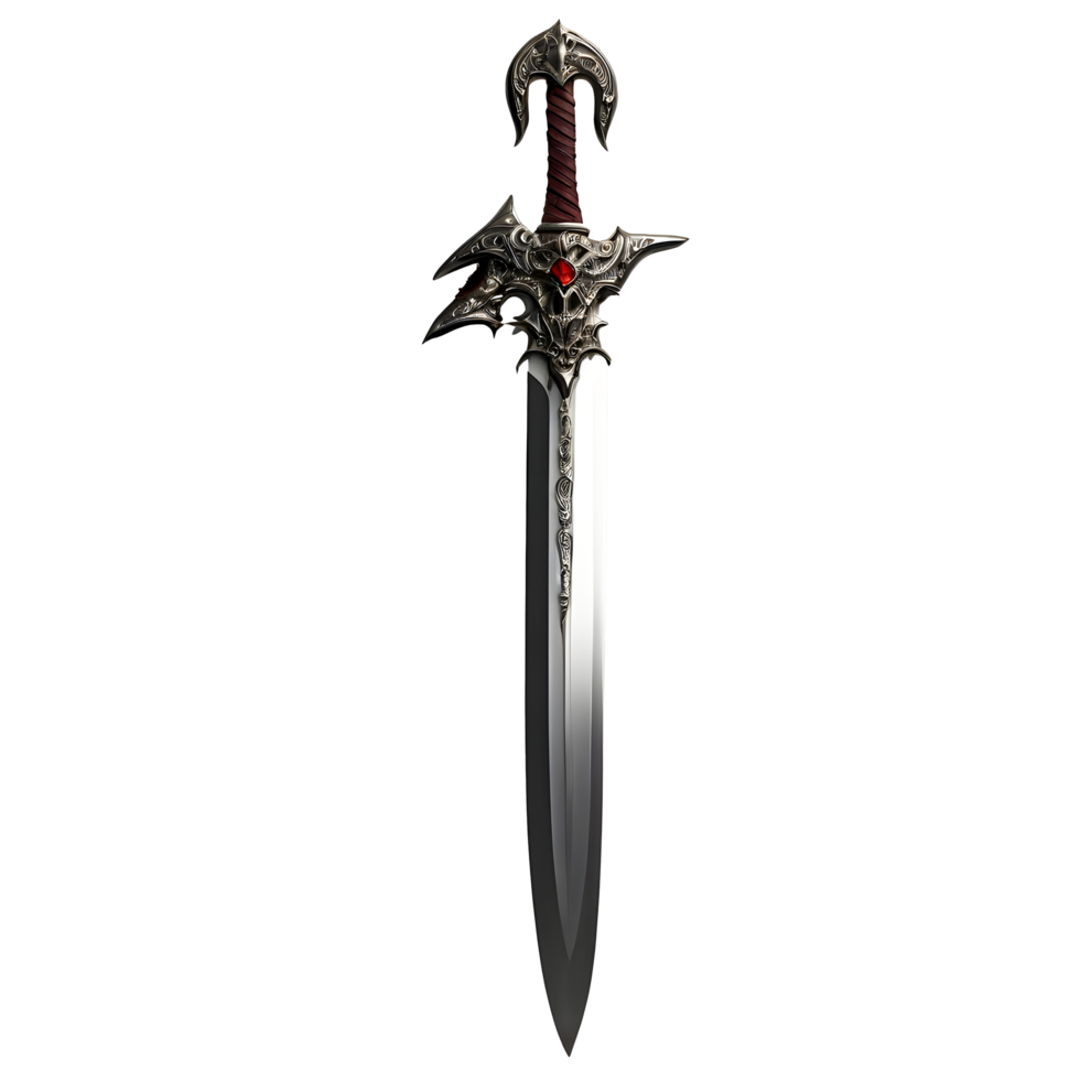 A sword with a red eye on it png