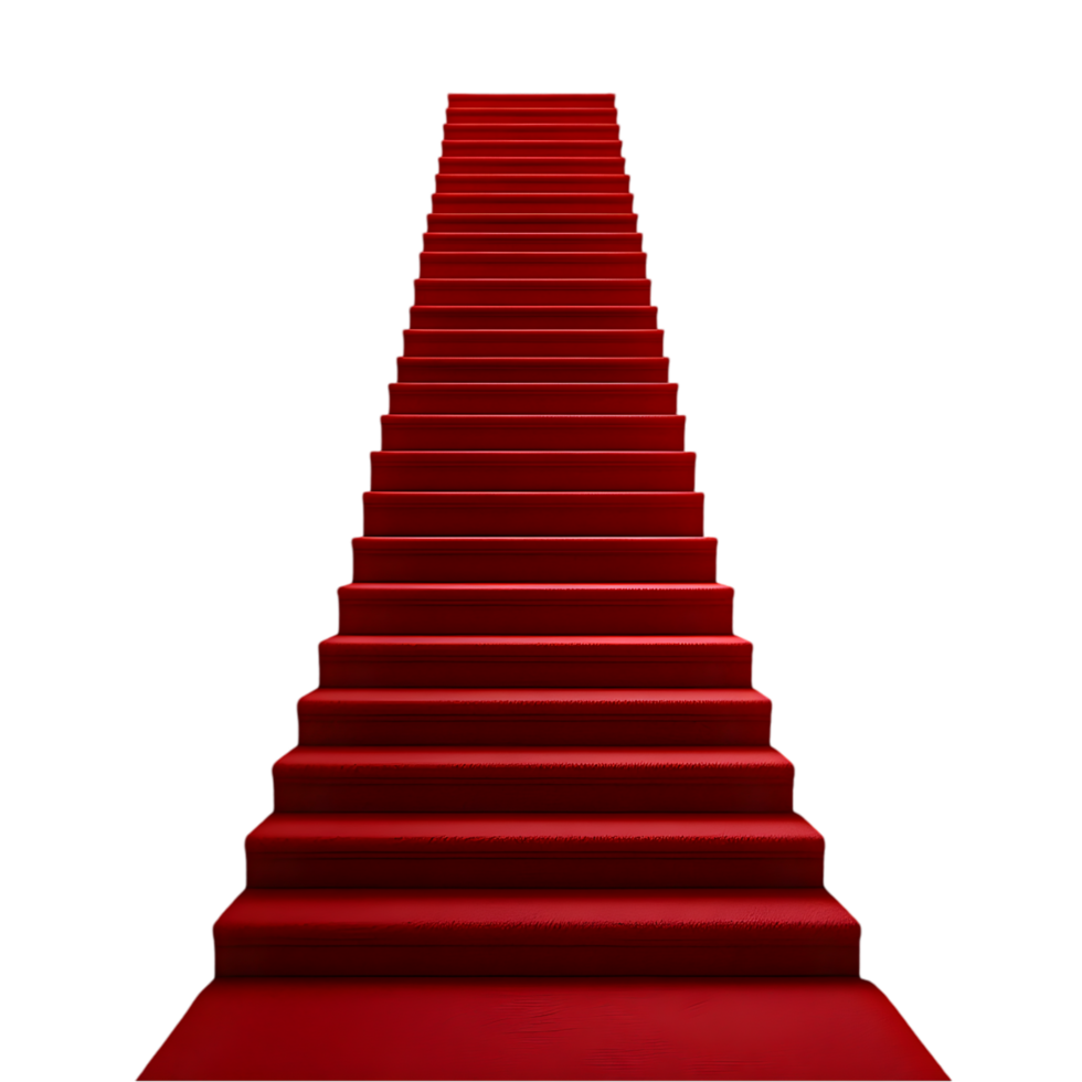 Red Carpet Leading Upwards Success Ambition png