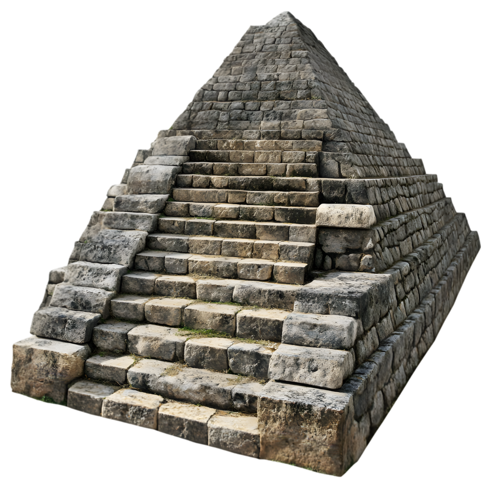 Stone Pyramid Staircase Ancient Structure Mayan Architecture png