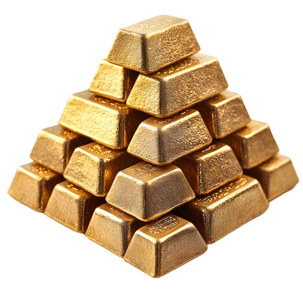 Gold pyramid wealth luxury finance investment, png