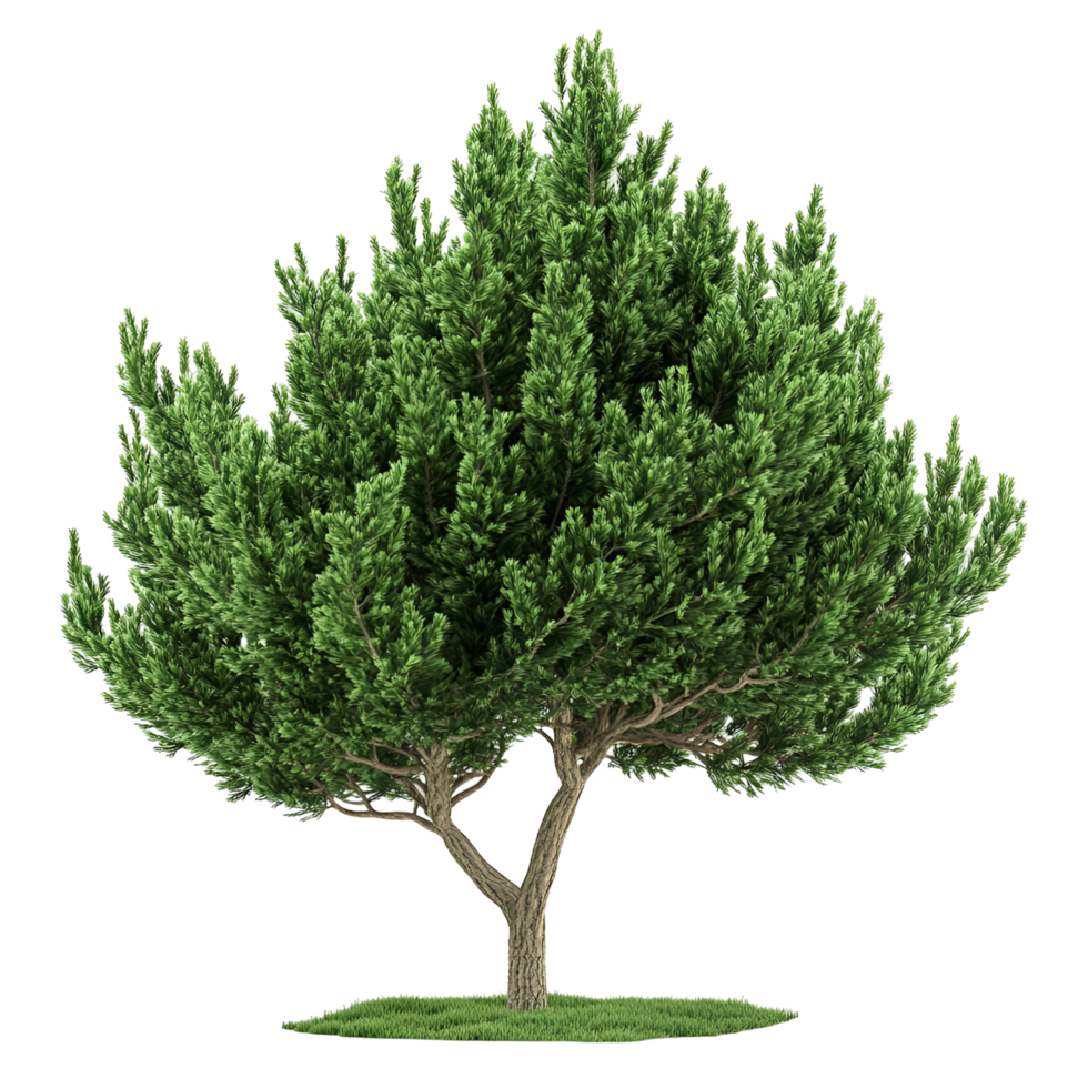 Lush Green Tree Isolated on Transparent Background png