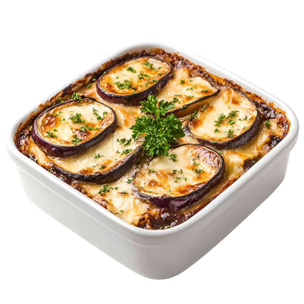Delicious Homemade Lasagna with Gooey Melted Cheese on Transparent Background png