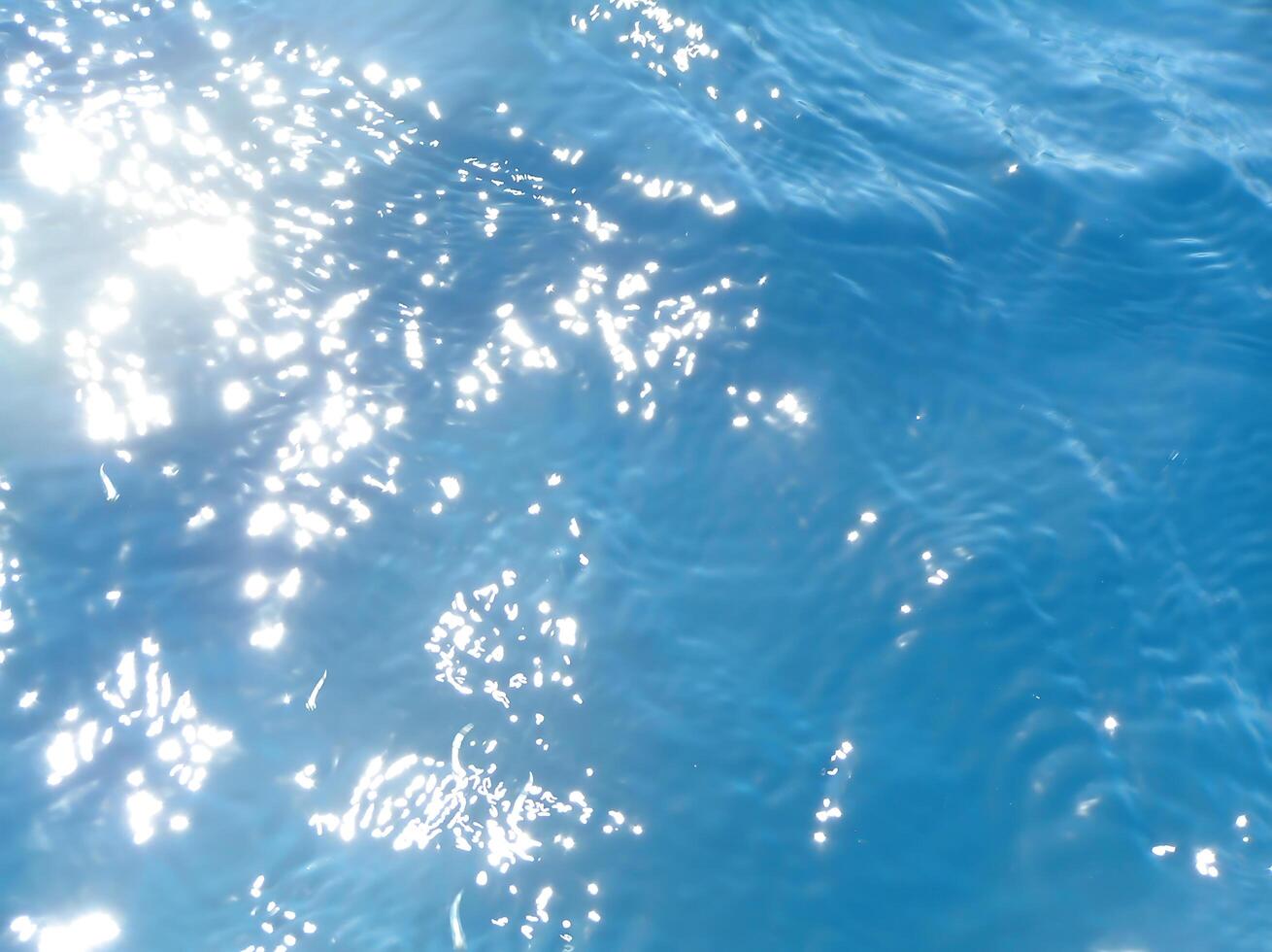 Clean background with transparent sea water in turquoise and blue tones, imitating the natural texture of the ocean photo