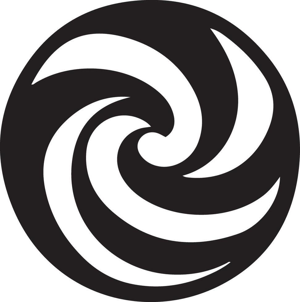 Silhouette logo of Apollo Spiral vector