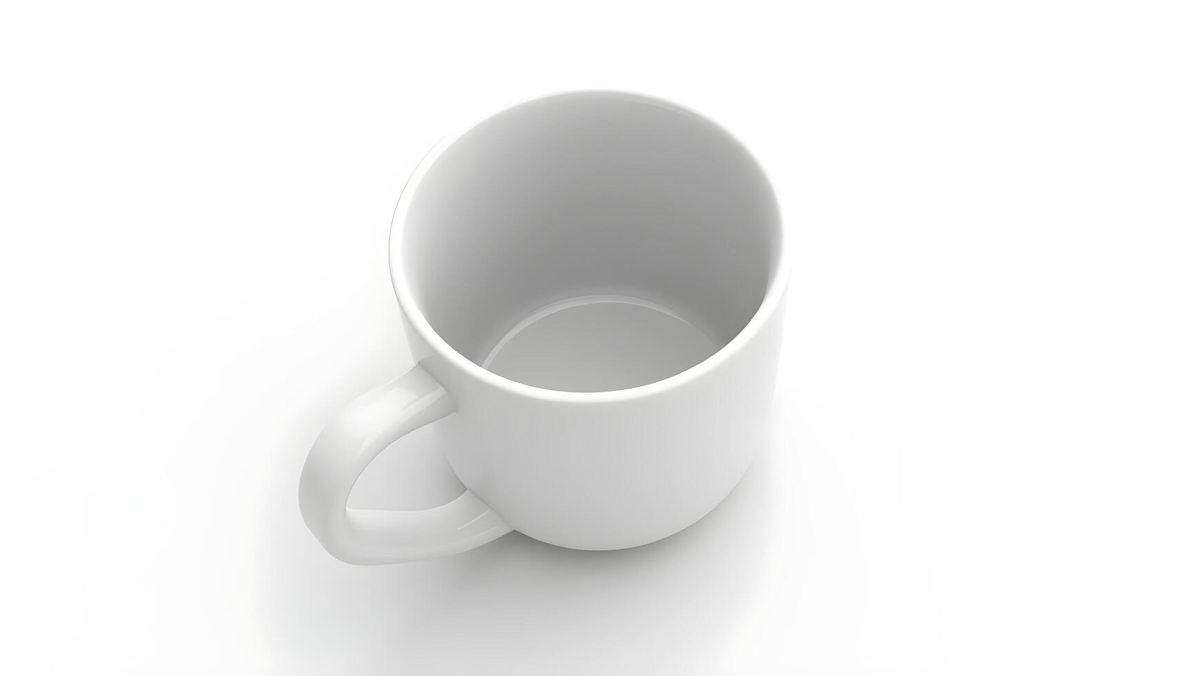 Minimalist White Coffee Cup photo