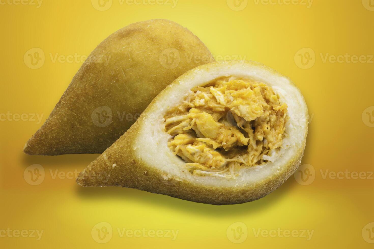 Coxinha of chicken, Brazilian snack. photo