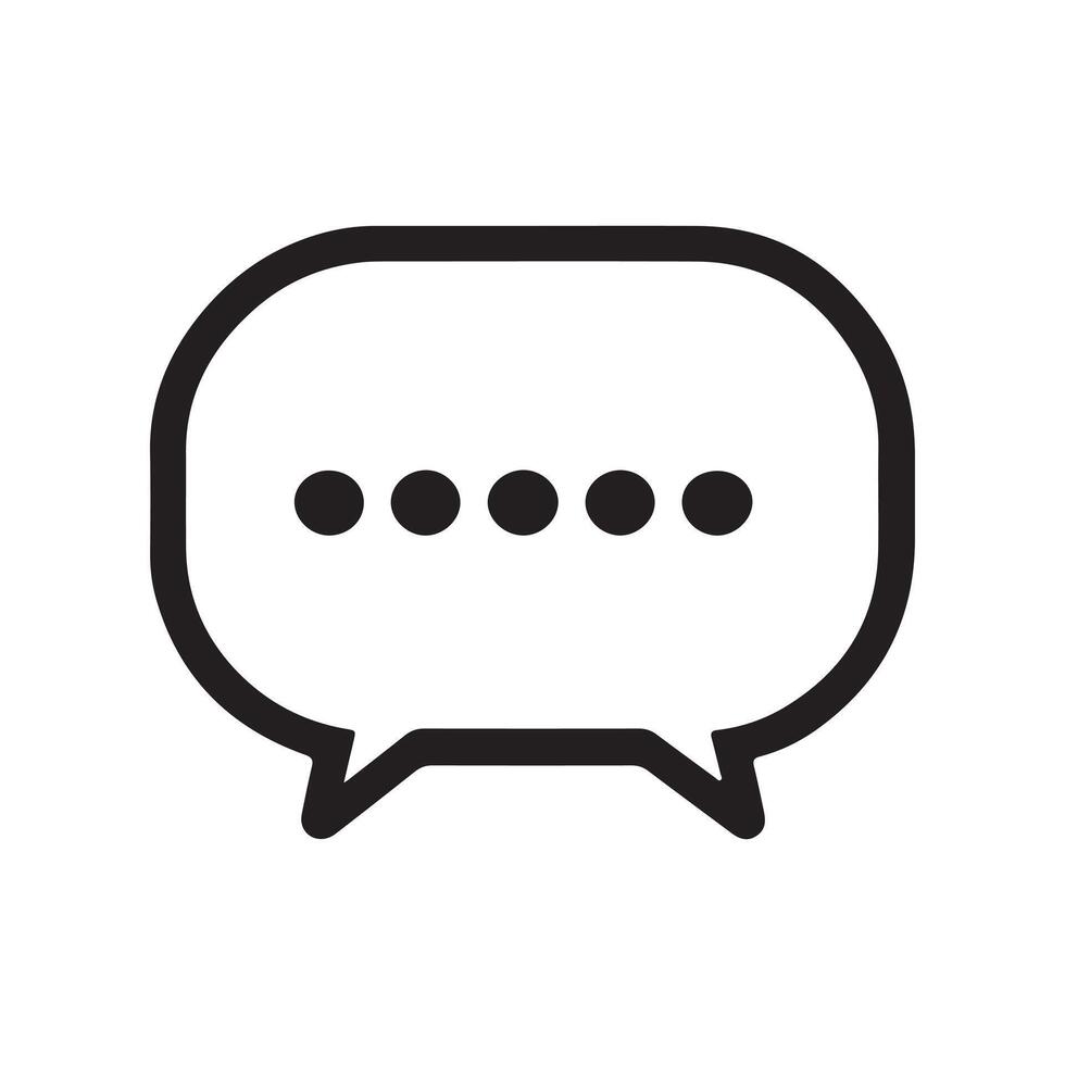 Abstract speech bubble or chat bubble Icon or Logo Design Template vector