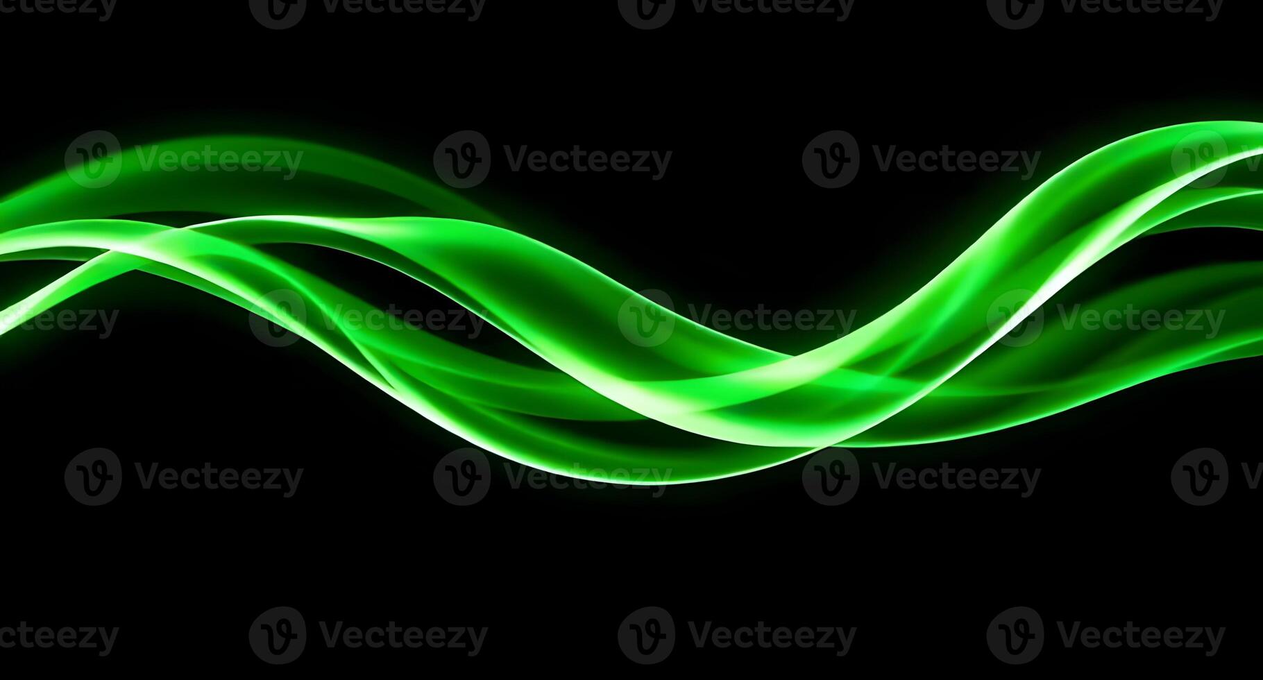 Green wave wallpaper photo