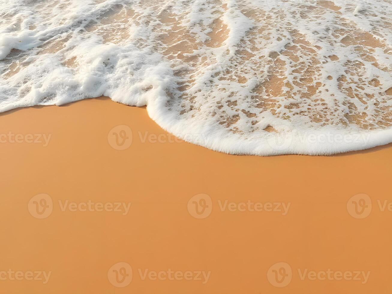 A wave of water is coming out of the sand photo
