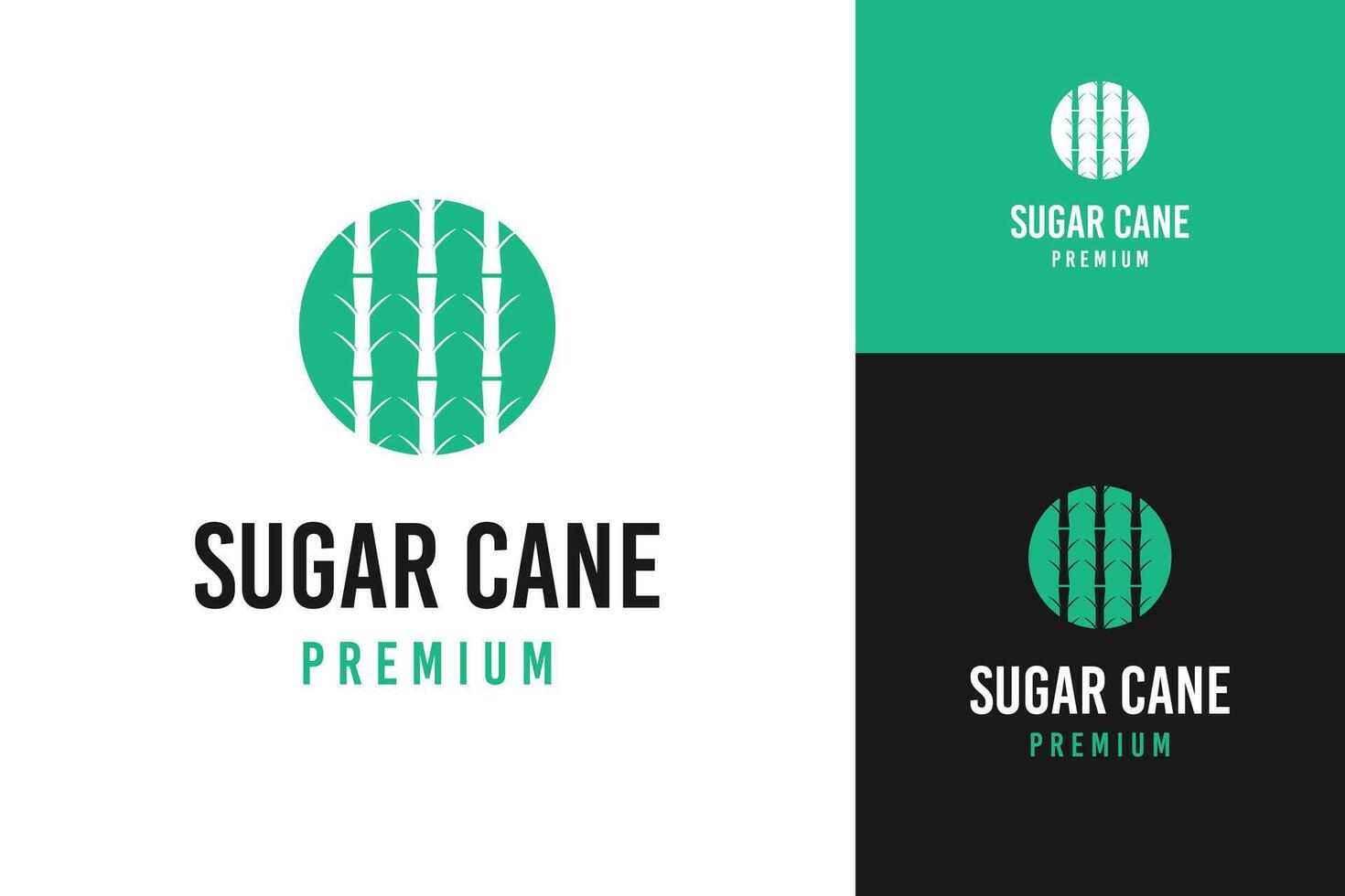 Sugar cane logo design template illustration vector