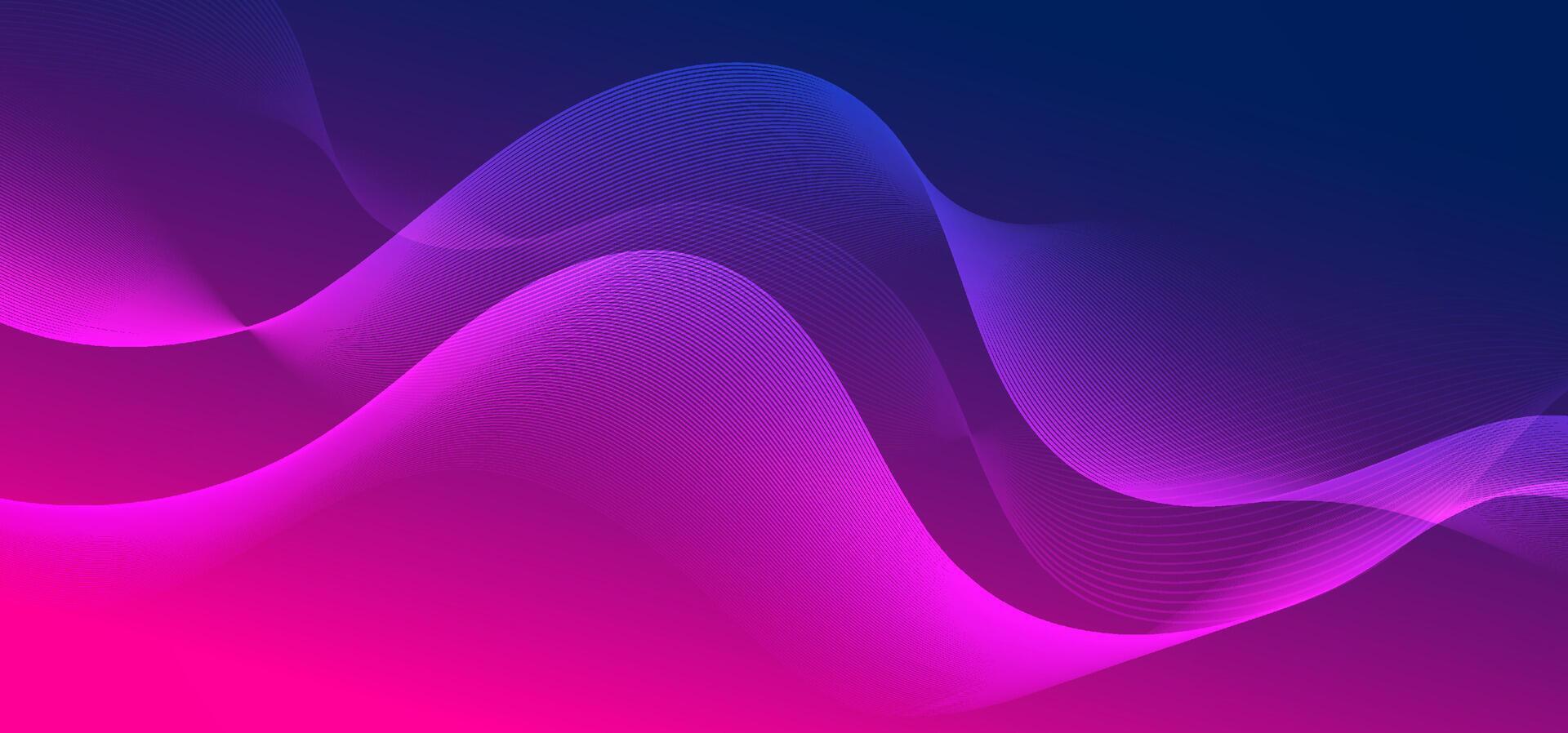 Minimalist technology background with pink and purple gradient and geometric mesh lines, simulating digital networks or data transmission. Great for futuristic themes and tech media vector