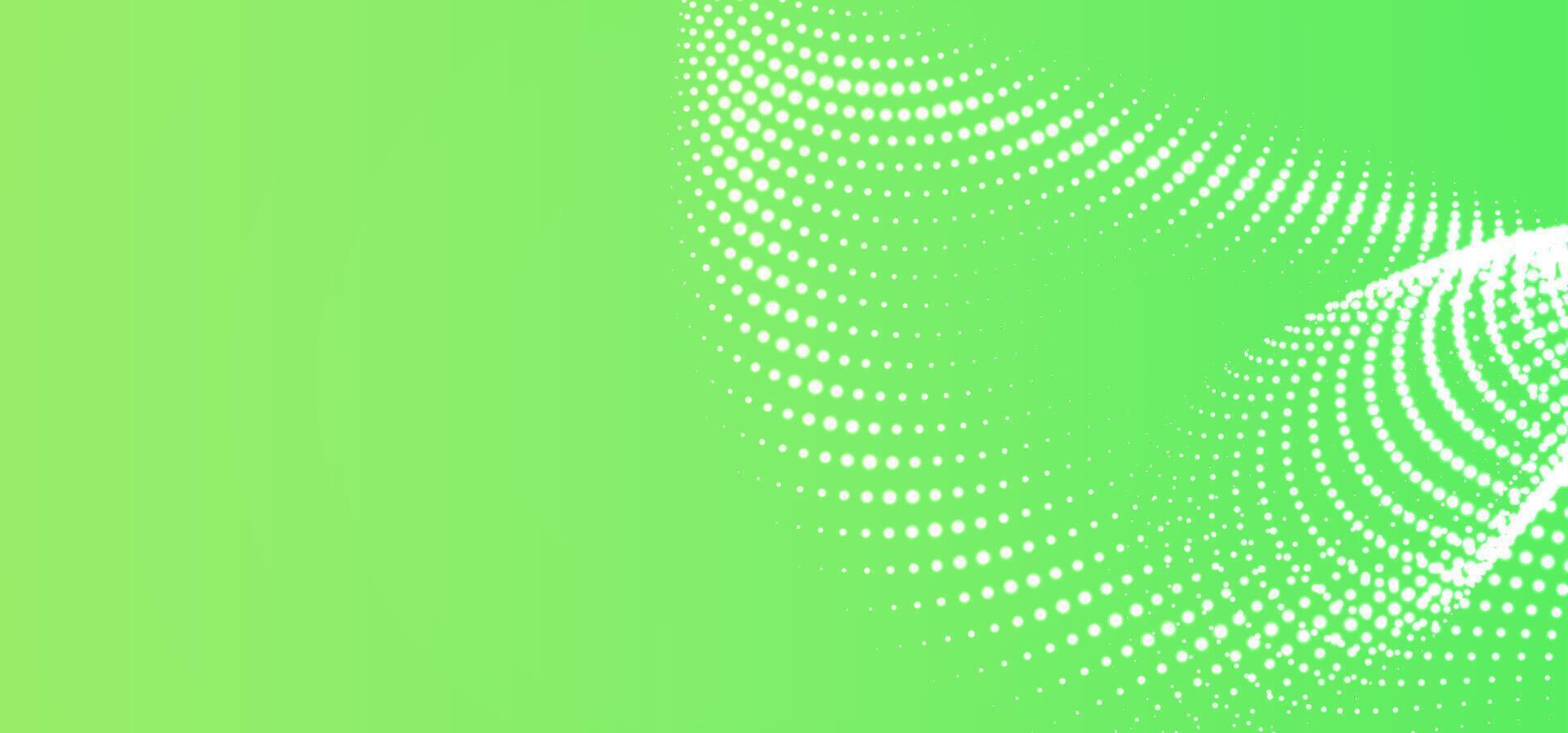 Creative halftone pattern background in green with white dots and pink title contrast, suitable for digital communication themes and futuristic layouts vector