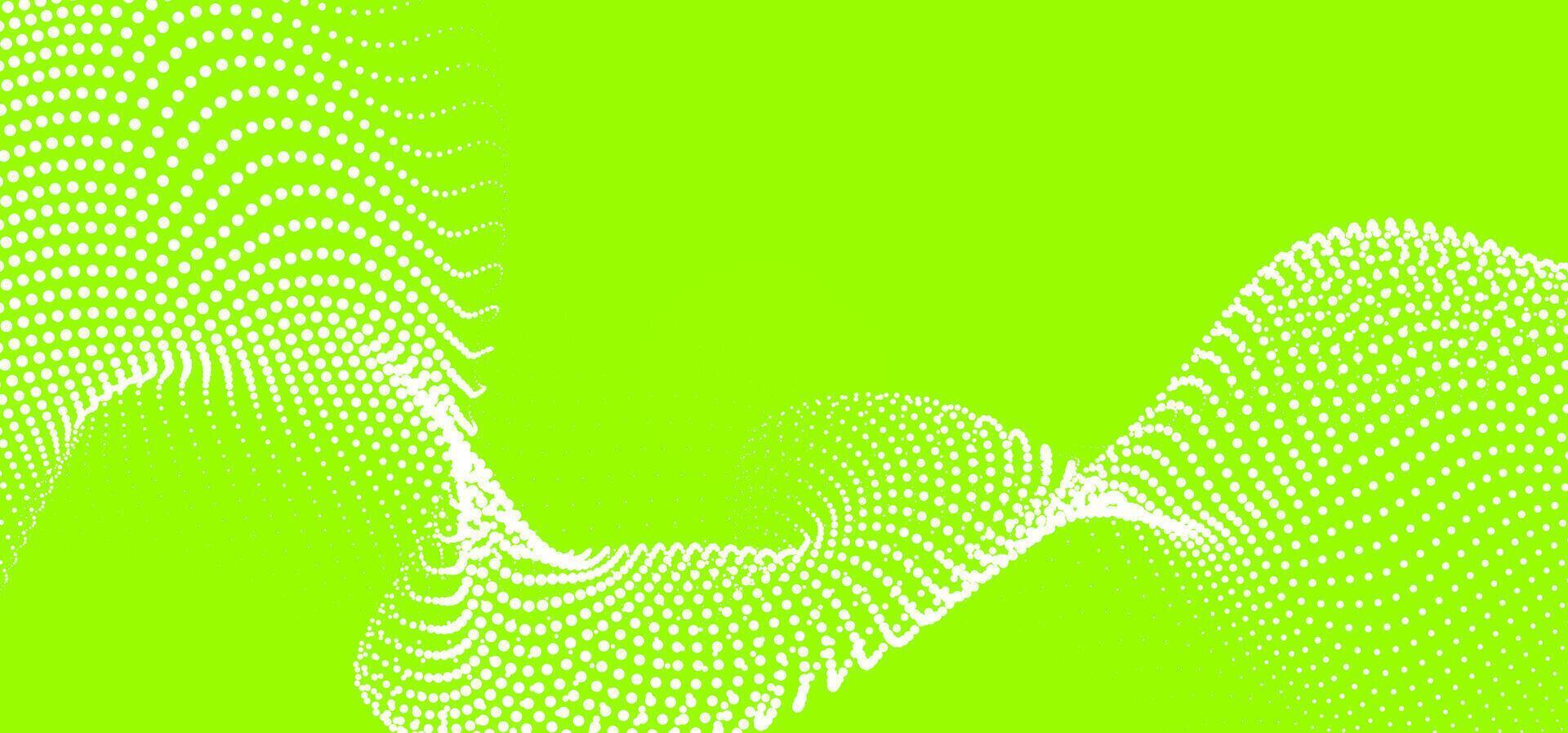 Digital halftone dot pattern in yellow and green, creating a sense of movement and energy. A tech background great for digital posters and UI design vector