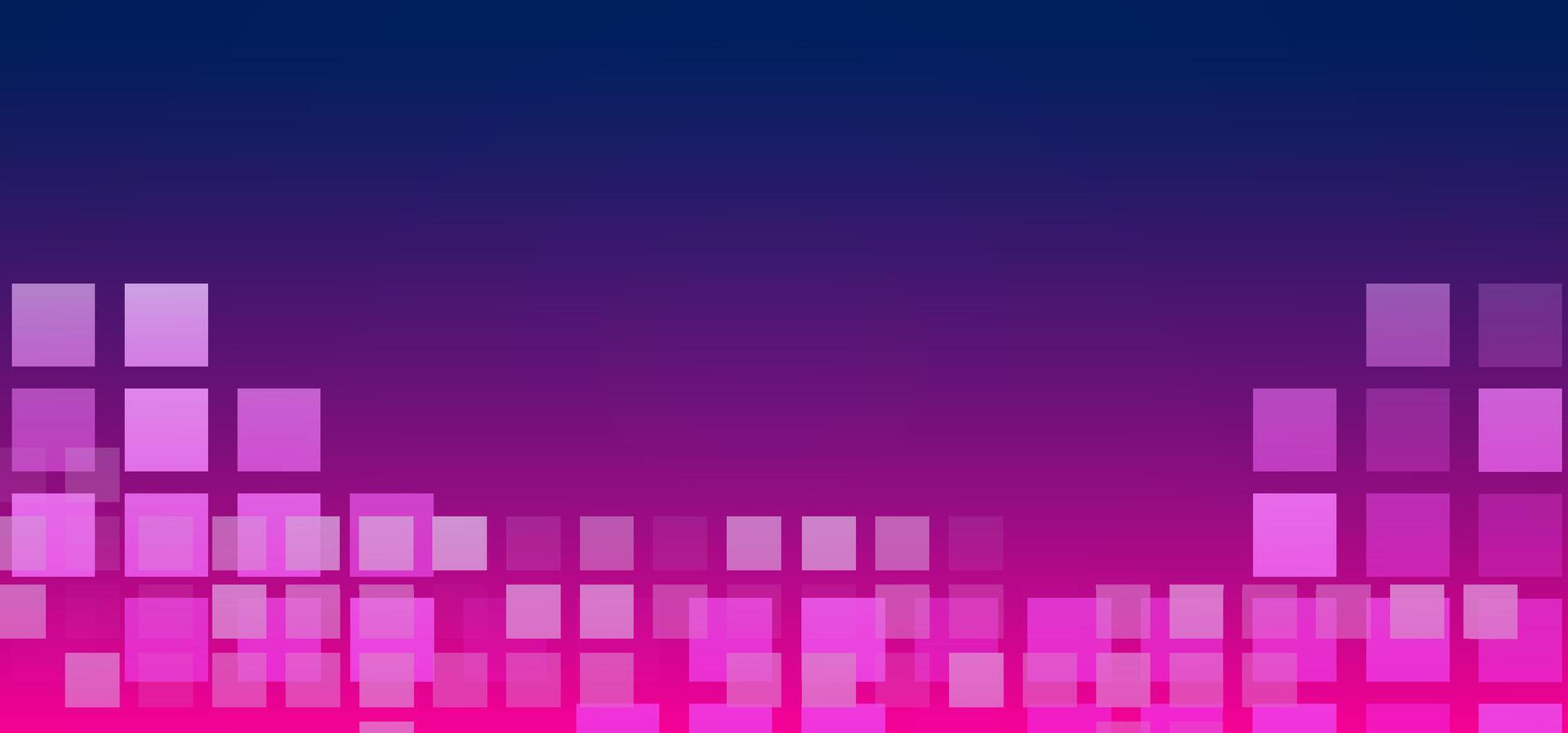 Abstract pixel grid effect with smooth digital blending in a stylish violet and magenta gradient. Great for digital content creation, blockchain, and tech innovation vector