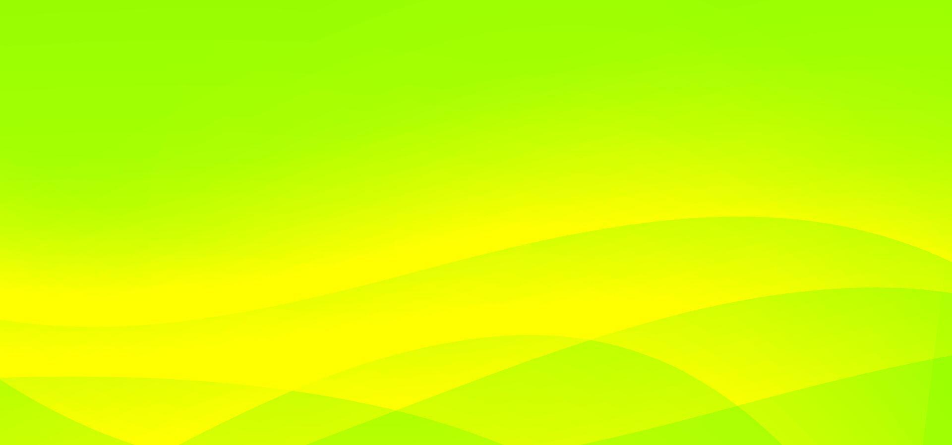 Smooth overlapping wave layers in green and yellow gradient tones. A modern tech background perfect for creative projects and innovation branding vector