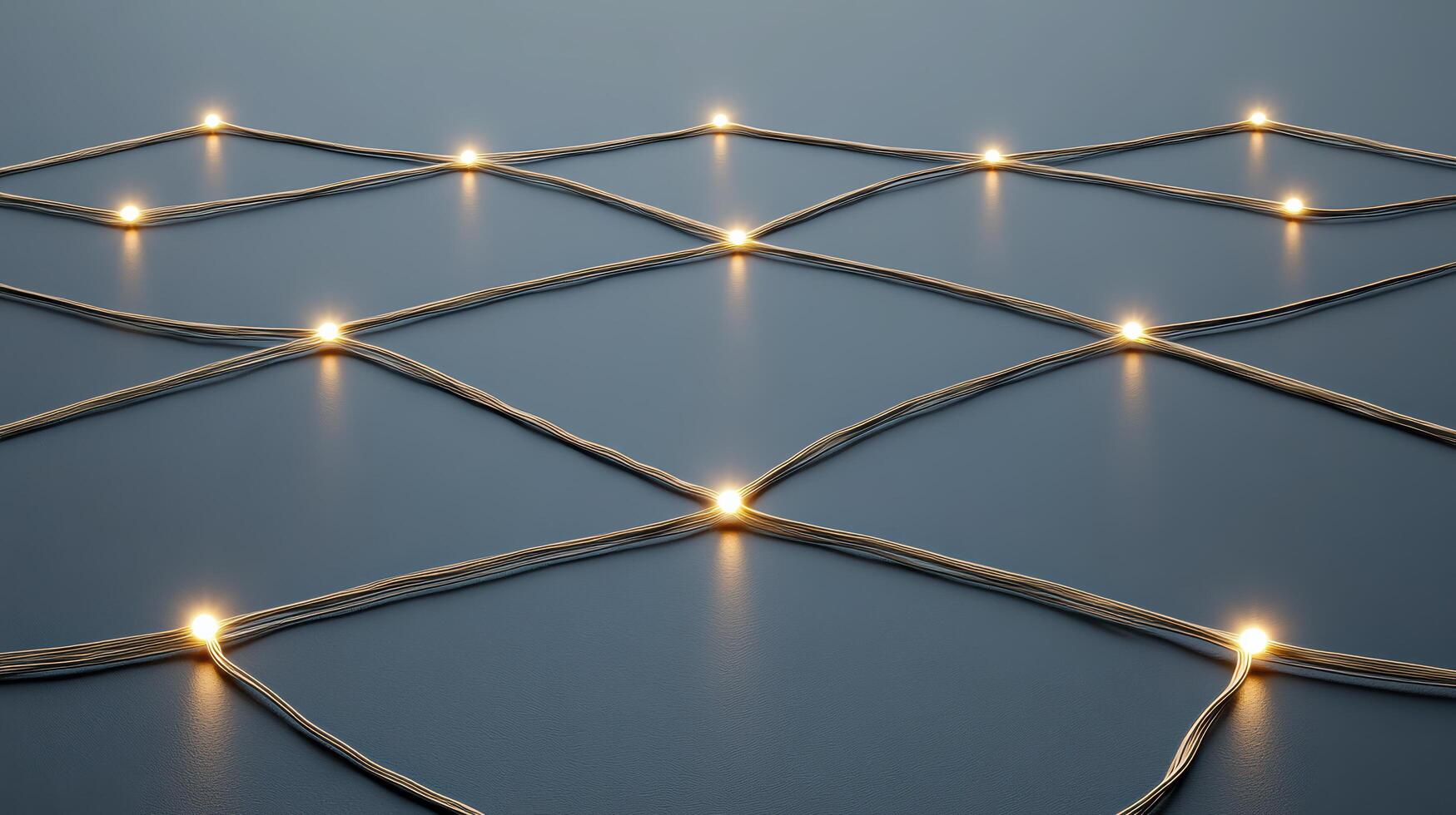 A group of lights on a dark background photo