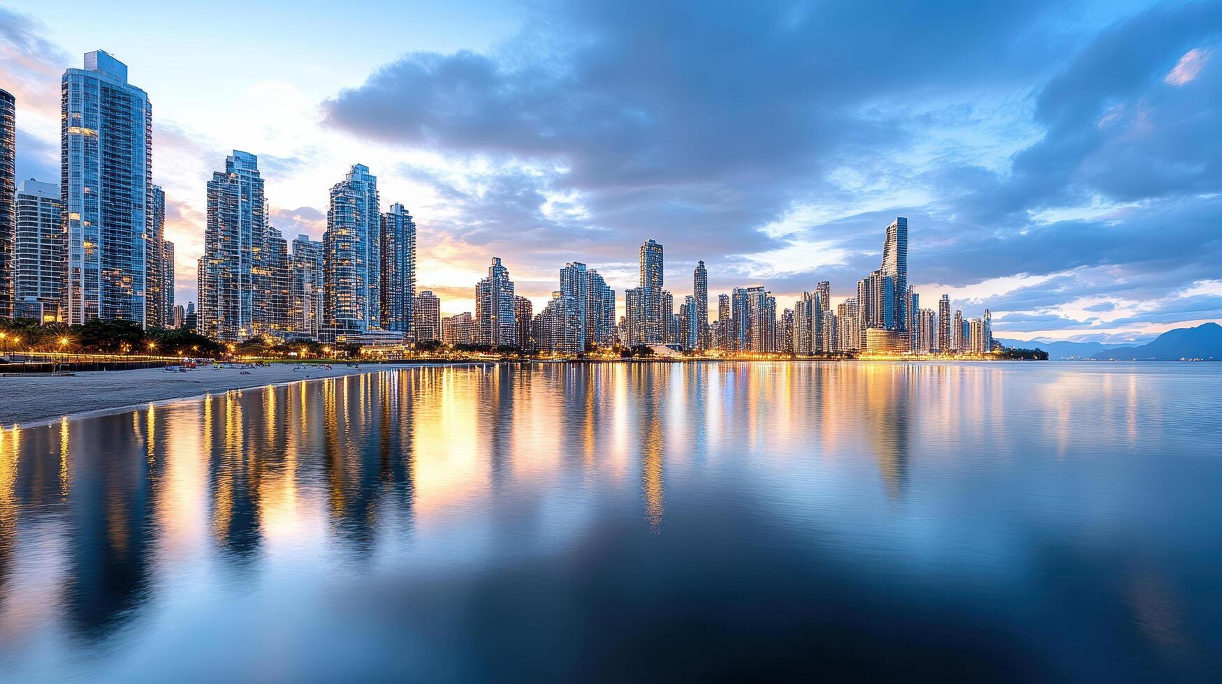 The city skyline of marina del rey, mexico photo