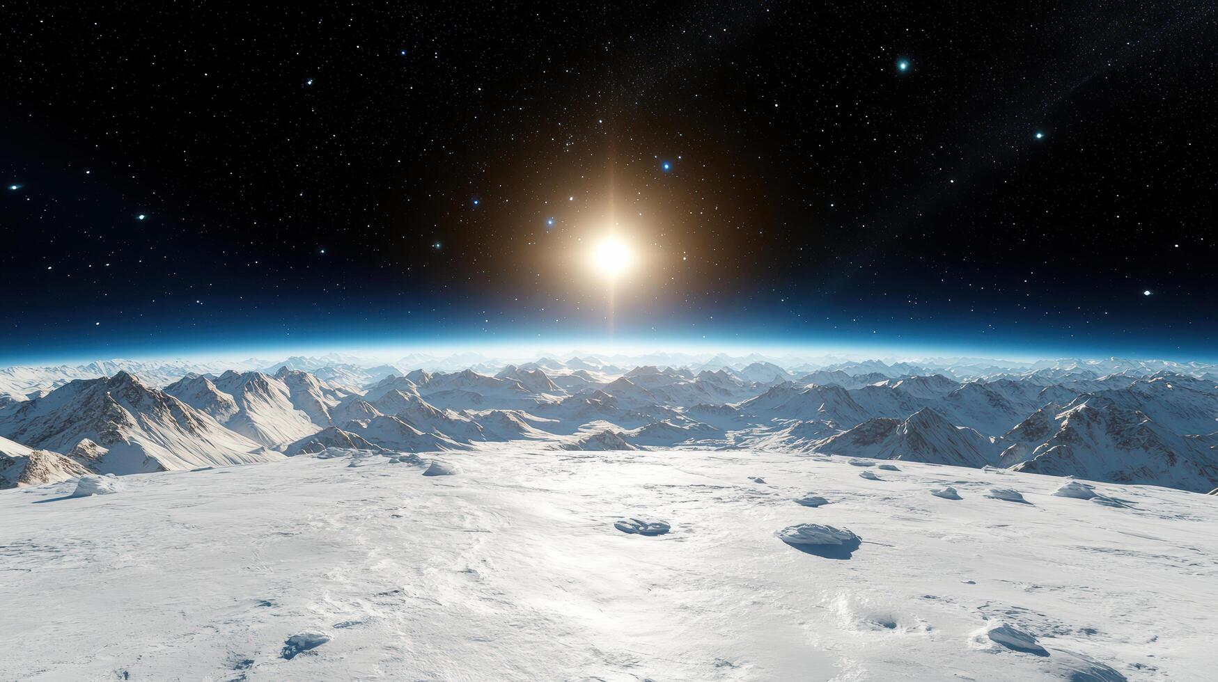 An image of the earth from space photo