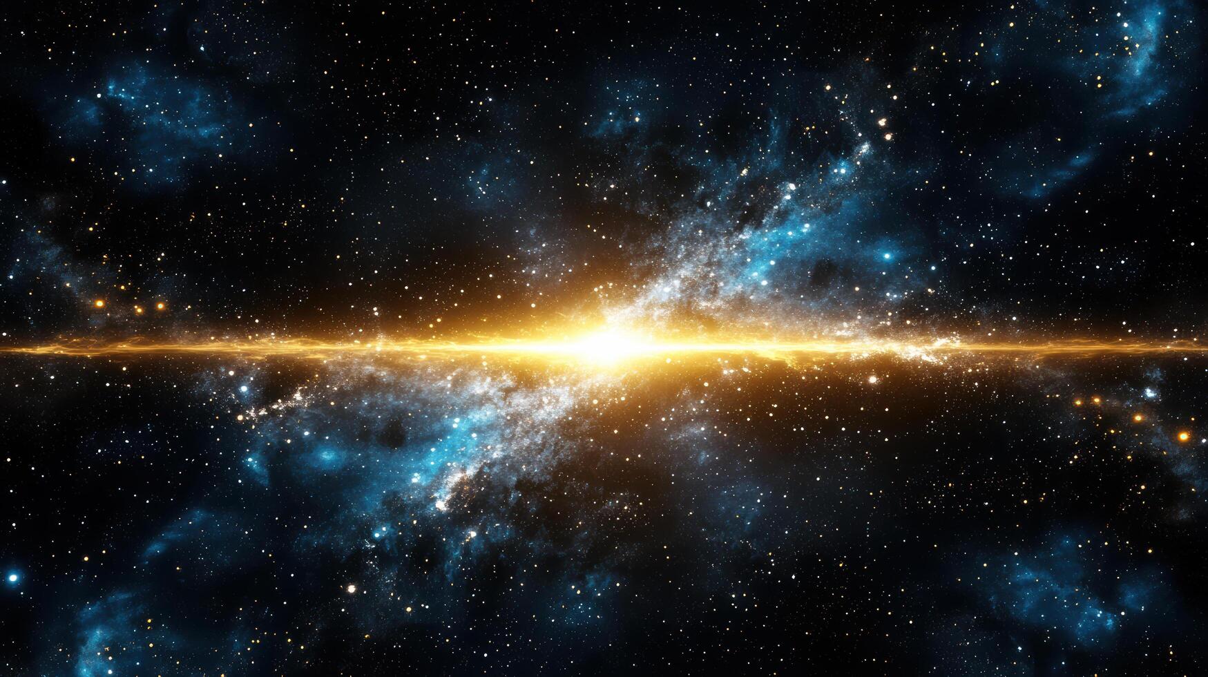 Space background with stars and nebula photo