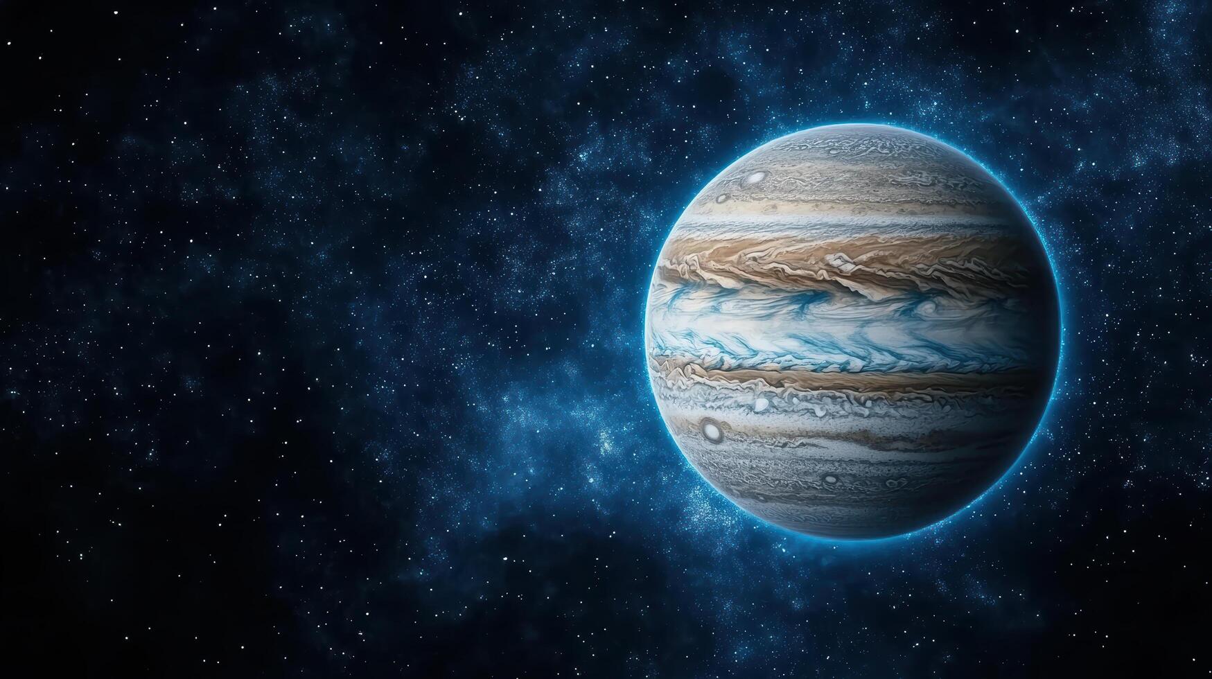 An artist's rendering of the planet jupiter photo