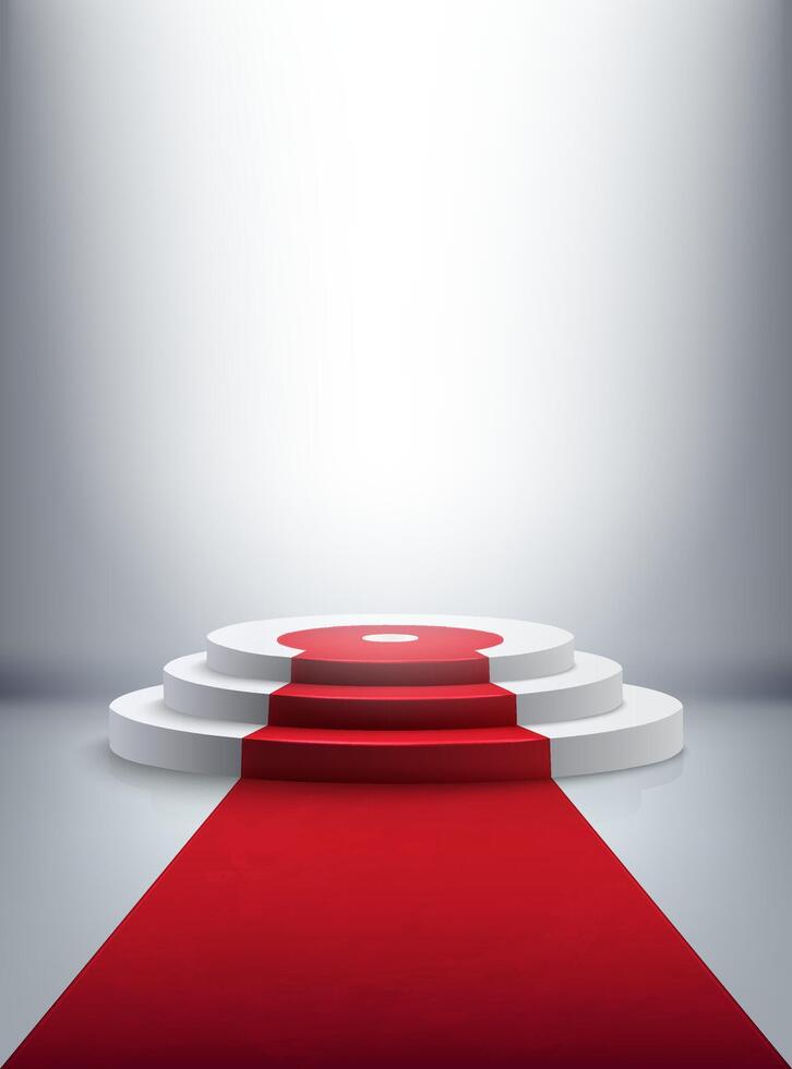 Elegant Red carpet Composition vector