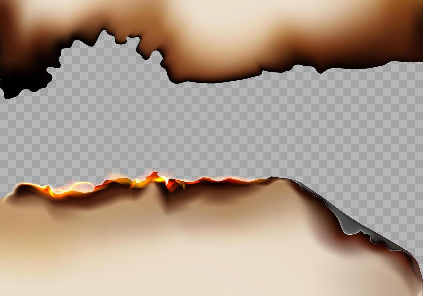 Burned paper Realistic background vector