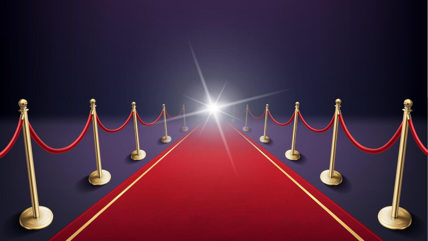 Elegant Red carpet Composition with Flash vector