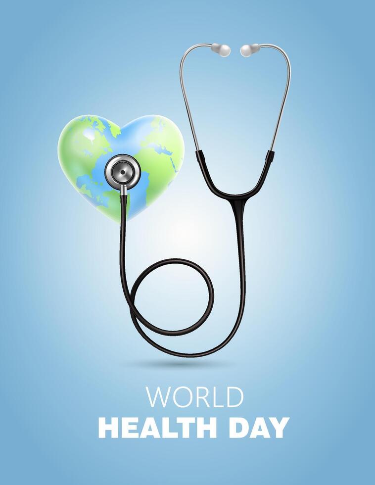 World Health Day Realistic Composition vector