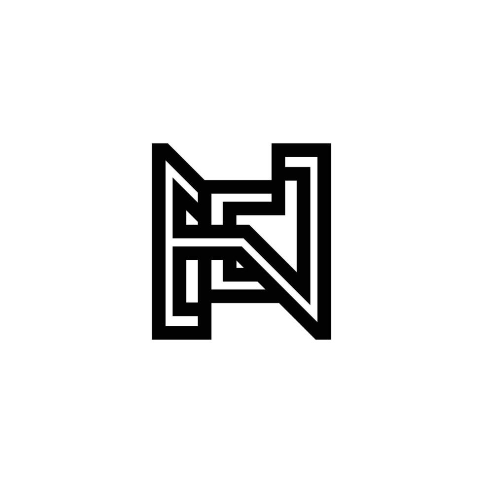 PrinEN or NE Modern Logo and Icon Design vector