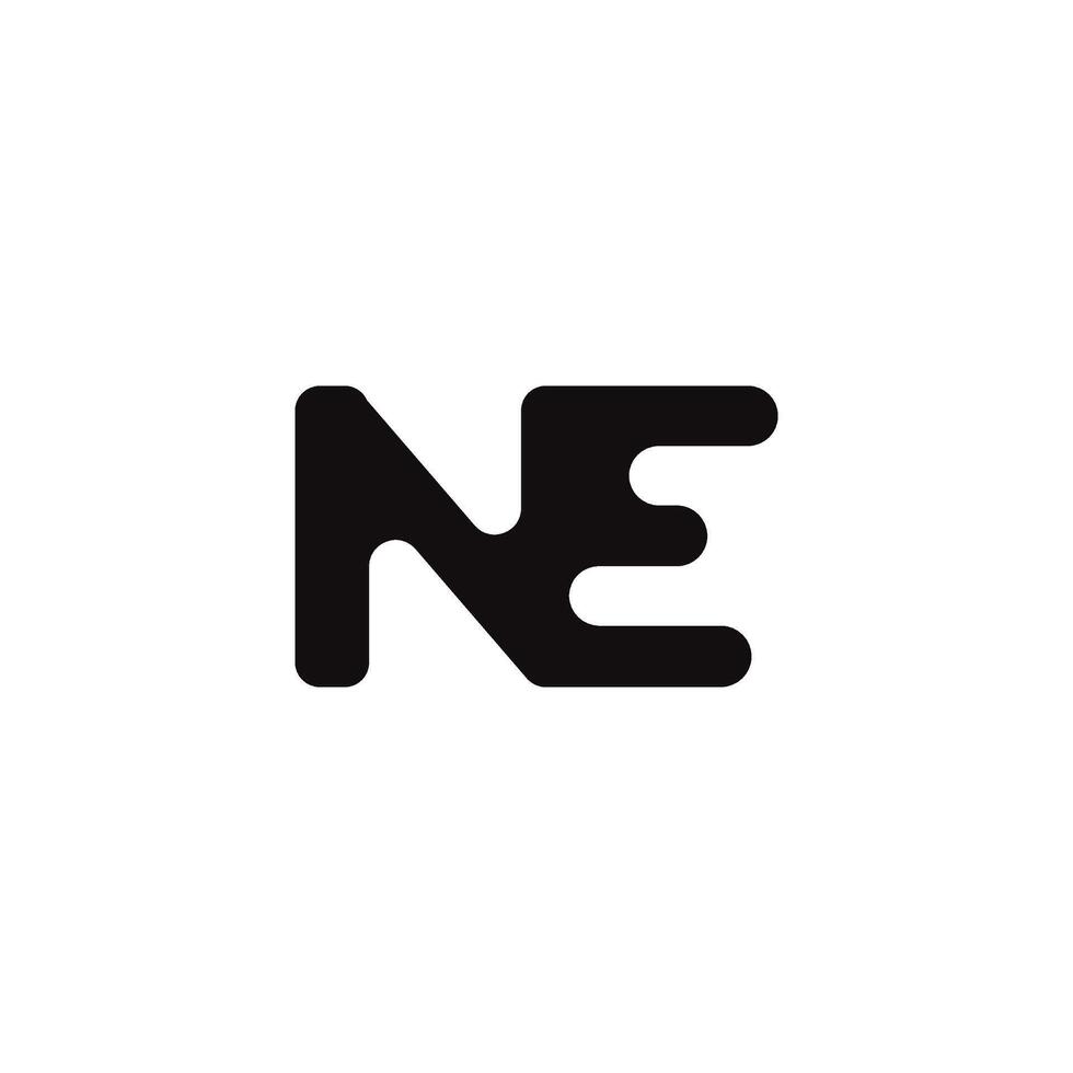 Modern EN NE Logo with Bold Visual Identity vector